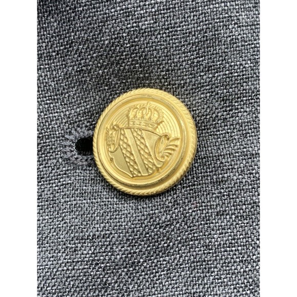 David Taylor Blazer Mens Size 42 L Gray Two Button Front Notched Single Vented - Picture 9 of 16